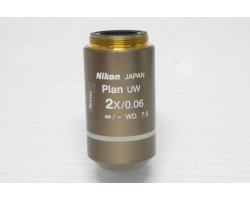 Nikon Plan UW 2x/0.06 Microscope Objective Unit 8 - AV