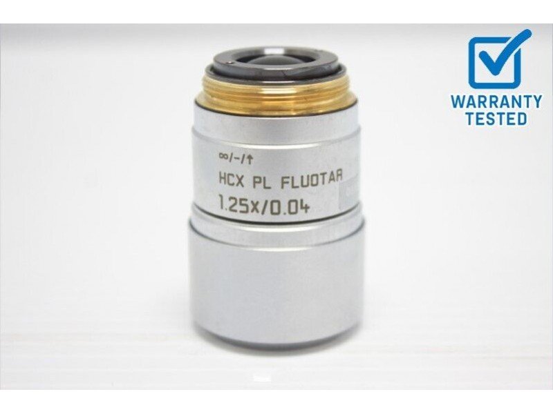 Leica HCX PL FLUOTAR 1.25x/0.04 Microscope Objective Unit 4 506215
