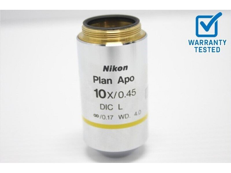 Nikon Plan Apo 10x/0.45 DIC L Microscope Objective Unit 6
