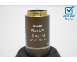 Nikon Plan UW 2x/0.06 Microscope Objective Unit 22 SOLDOUT