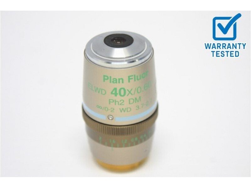 Nikon Plan Fluor ELWD 40x/0.60 Ph2 DM Microscope Objective Unit 17