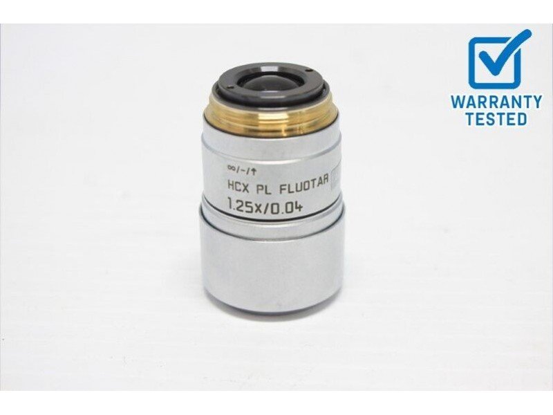 Leica HCX PL FLUOTAR 1.25x/0.04 Microscope Objective 506215 Unit 5