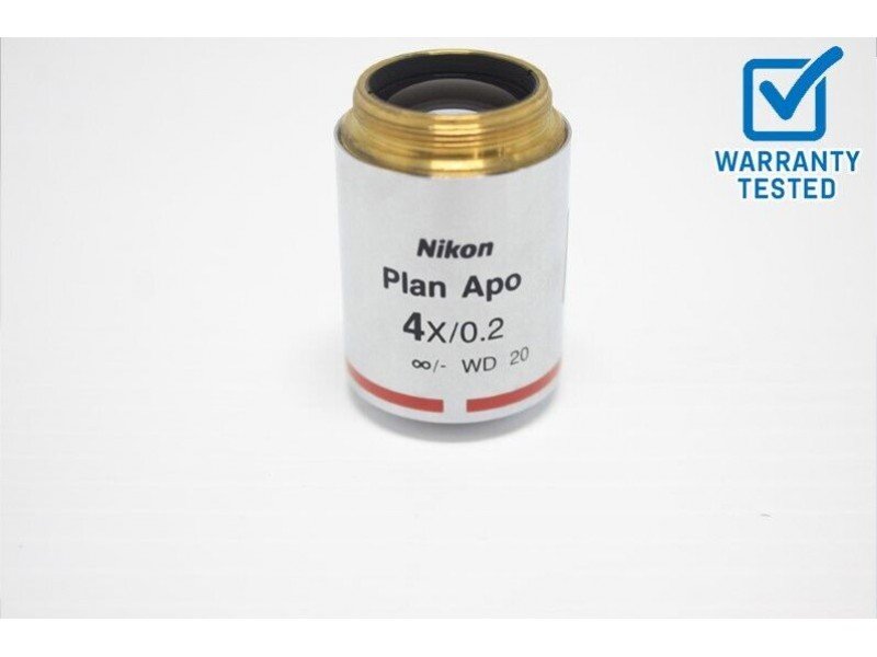 Nikon Plan Apo 4x/0.2 Microscope Objective Unit 15