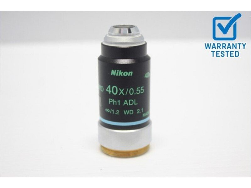 Nikon LWD 40x/0.55 Ph1 ADL Microscope Objective Unit 4