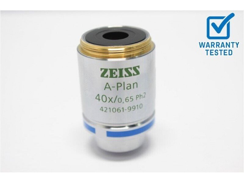 Zeiss A-Plan 40x/0.65 Ph2 Microscope Objective Unit 3 421061-9910
