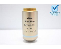 Nikon Plan Flour 40x/0.75 DIC M Microscope Objective