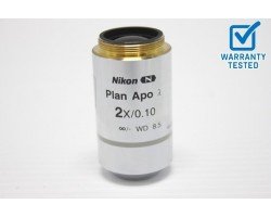 Nikon Plan Apo 2x/0.10 Lambda Microscope Objective Unit 5