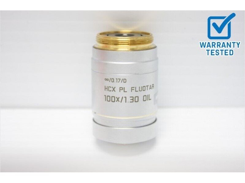 Leica HCX PL FLUOTAR 100x/1.30 Oil Microscope Objective Unit 9