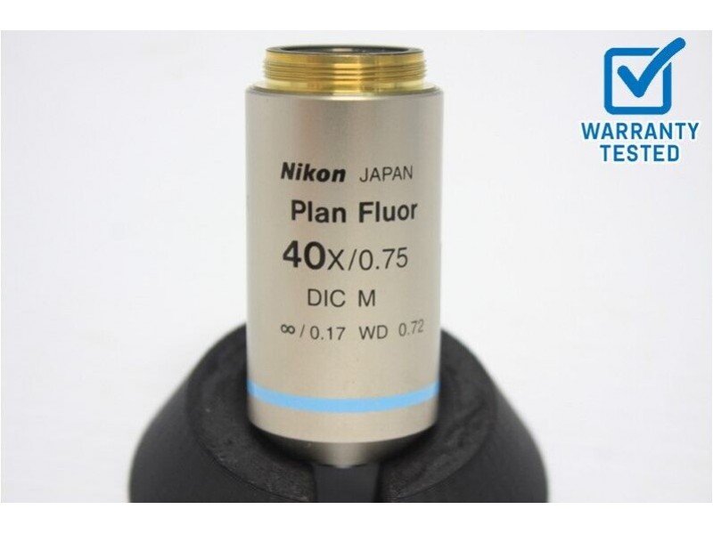 Nikon Plan Fluor 40x/0.75 DIC M Microscope Objective Unit 10