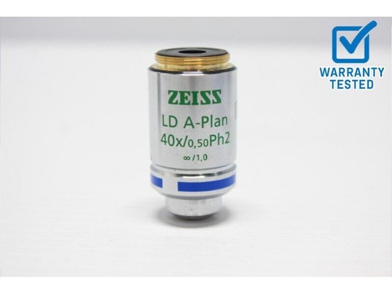 Zeiss LD A-PLan 40x/0.50 Ph2 Microscope Objective 1006-595 Unit 8