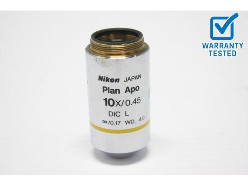Nikon Plan Apo 10x/0.45 DIC L Microscope Objective