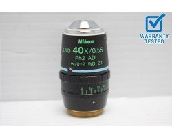 Nikon LWD 40x/0.55 Ph2 ADL Microscope Objective Unit 3
