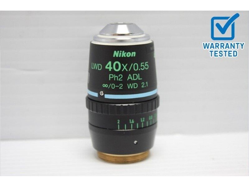 Nikon LWD 40x/0.55 Ph2 ADL Microscope Objective Unit 3