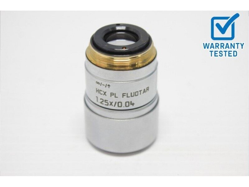 Leica HCX PL FLUOTAR 1.25x/0.04 Microscope Objective 506215 Unit 7