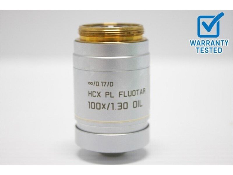 Leica HCX PL FLUOTAR 100x/1.30 Oil Microscope Objective Unit 10