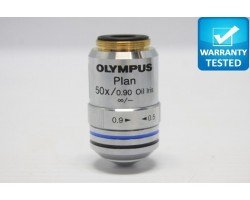 Olympus Plan 50x/0.90 Oil Iris Microscope Objective Unit 6 SOLDOUT