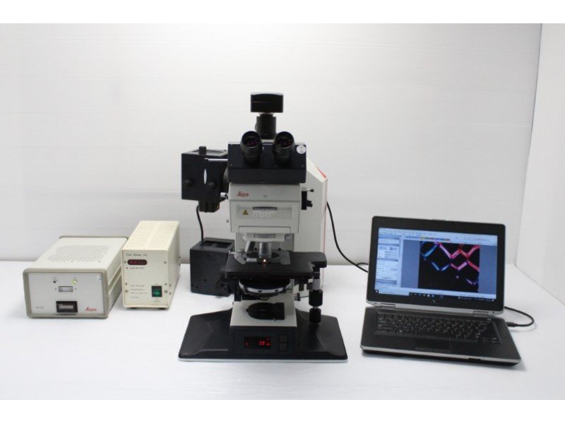 Leica DMRXE Fluorescence DIC Motorized Microscope - AV