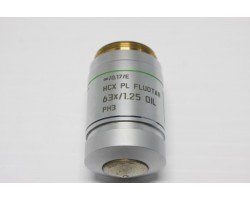 Leica HCX PL FLUOTAR 63X/1.25 OIL PH3 Microscope Objective 506186