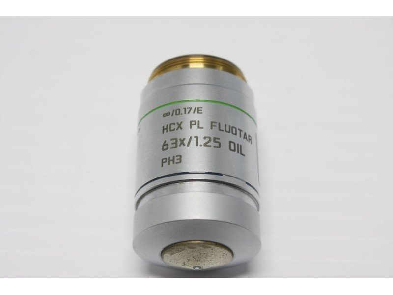 Leica HCX PL FLUOTAR 63X/1.25 OIL PH3 Microscope Objective 506186