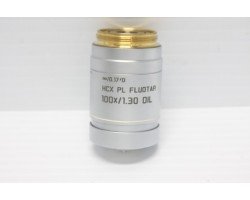 Leica HCX PL Fluotar 100x/1.30 Oil Microscope Objective Unit 7 506195 - AV