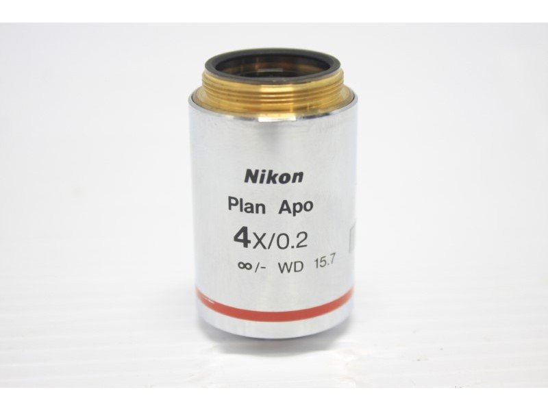 Nikon Plan APO 4x/0.2 Microscope Objective Unit 13 - AV
