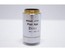Nikon Plan Apo 2x/0.1 Microscope Objective Unit 12 - AV