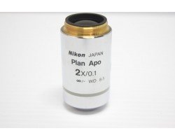 Nikon Plan Apo 2x/0.1 Microscope Objective Unit 13 - AV