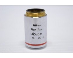 Nikon Plan Apo 4x/0.2 Microscope Objective Unit 10 - AV