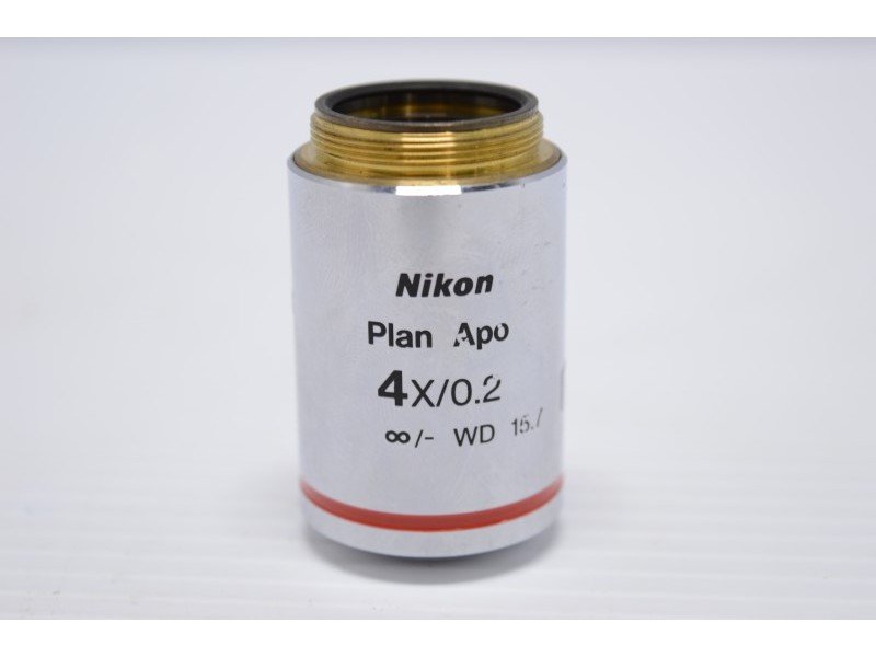 Nikon Plan Apo 4x/0.2 Microscope Objective Unit 10 - AV