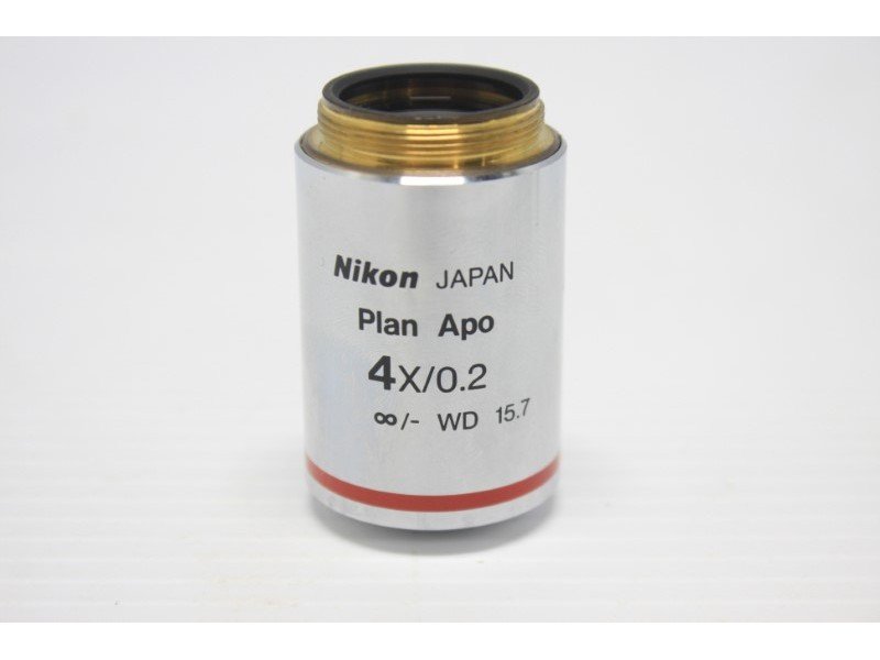 Nikon Plan Apo 4x/0.2 Microscope Objective Unit 11 - AV
