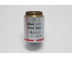 Nikon Plan Apo 4x/0.2 Microscope Objective Unit 8 - AV