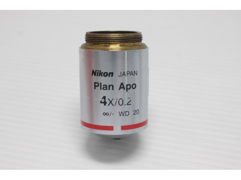 Nikon Plan Apo 4x/0.2 Microscope Objective Unit 8 - AV