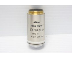 Nikon Plan Fluor 100x/1.30 Oil DIC H Microscope Objective Unit 3 - AV