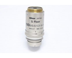 Nikon S Fluor 100x/0.5-1.3 Oil Microscope Objective