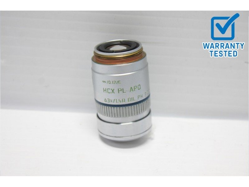 Leica HCX PL APO 63x/1.40 OIL PH 3 CS Microscope Objective 506206 Unit 2 - AV