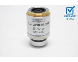Zeiss Plan-APOCHROMAT 100x/1.4 Oil Microscope Objective 420790-9900 Unit 5 - AV