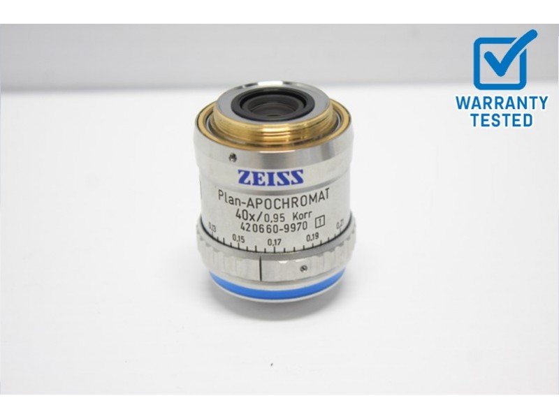 Zeiss Plan-Apochromat 40x/0.95 Korr Microscope Objective 420660-9970 Unit 14 - AV