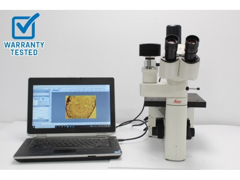 Leica DM IL Inverted Fluorescence Phase Contrast Microscope - NEW FILTERS Pred DMIL LED - AV