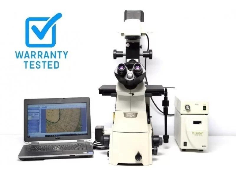 Nikon Eclipse Ti-U Inverted Fluorescence Phase Contrast Microscope (New Filters)