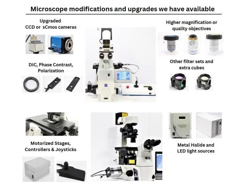 Nikon Eclipse Ti-U Inverted Fluorescence Phase Contrast Microscope (New Filters)