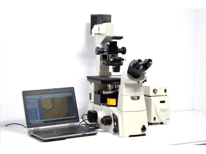 Nikon Eclipse Ti-U Inverted Fluorescence Phase Contrast Microscope (New Filters)