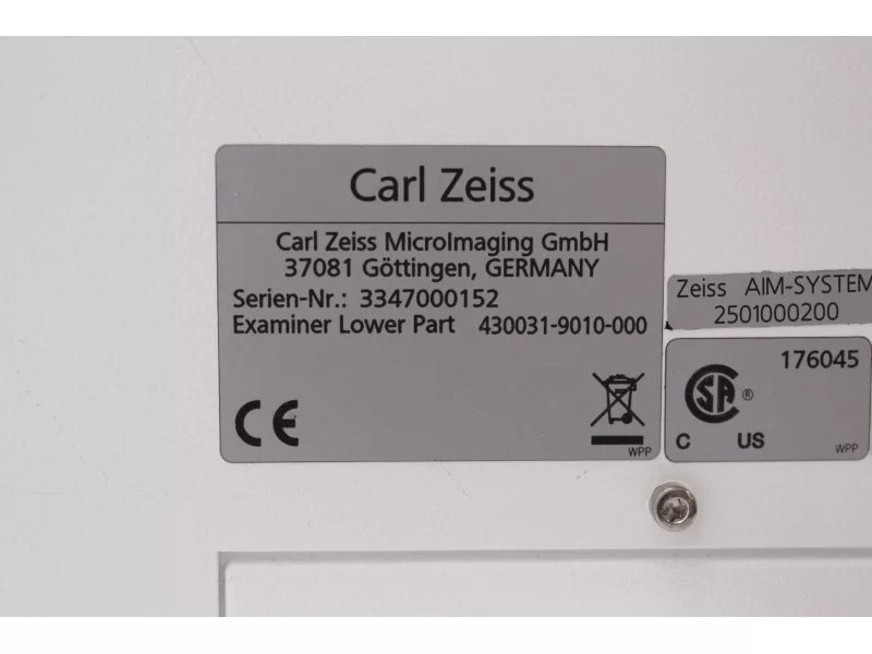 Zeiss AXIO Examiner.Z1 Fluorescence Water Immersion Capable Motorized Microscope