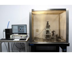 Olympus Electrophysiology Rig LED Fluorescence Microscope BX51WI w/ CV203BU Headstage, AxoPatch 200B Patch Clamp, TMC Antivibration Table, Faraday Cage Pred BX53 SOLDOUT