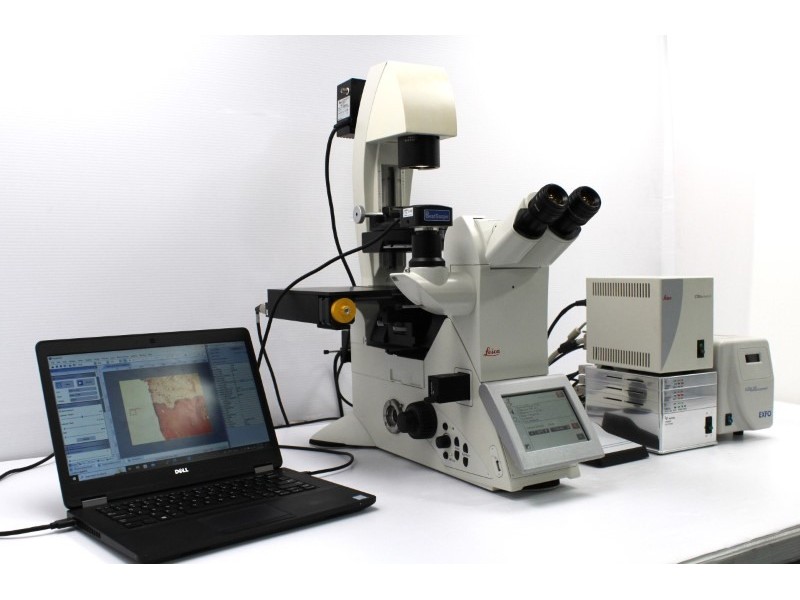 Leica DMi8 Inverted Fluorescence IMC Microscope with motorized XY stage (New Filters)