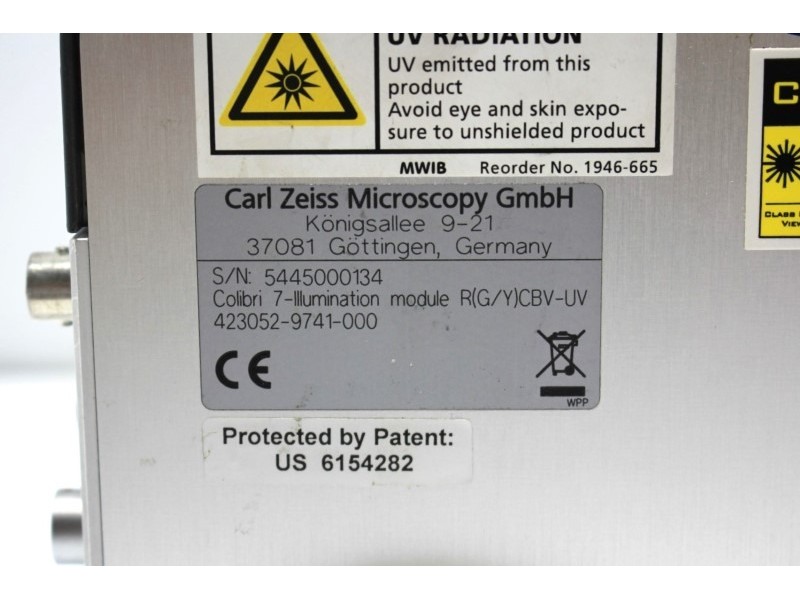 Zeiss Colibri 7 Solid-State Light Source, Type R[G/Y]CBV-UV with 7 excitation lines 423052-9741-000 Unit 3