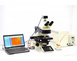 Leica DM6000 Upright Fluorescence Motorized Microscope with Motorized XY Stage (New Filters) Pred DM6