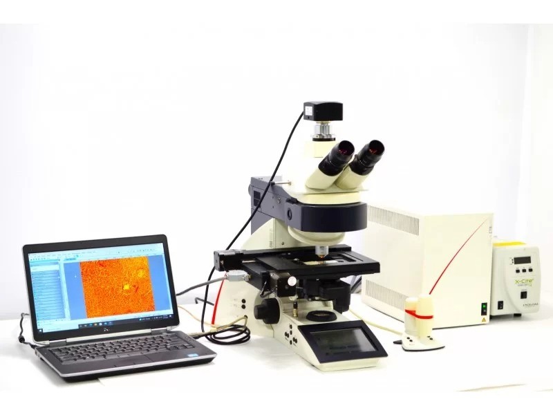 Leica DM6000 Upright Fluorescence Motorized Microscope with Motorized XY Stage