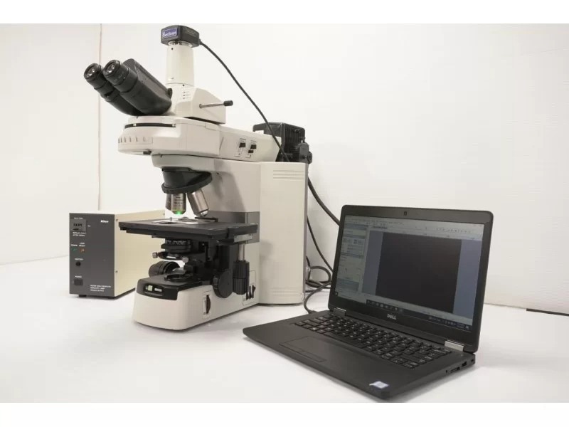 Nikon Eclipse 80i Upright Fluorescence Phase Contrast Microscope (New Filters)