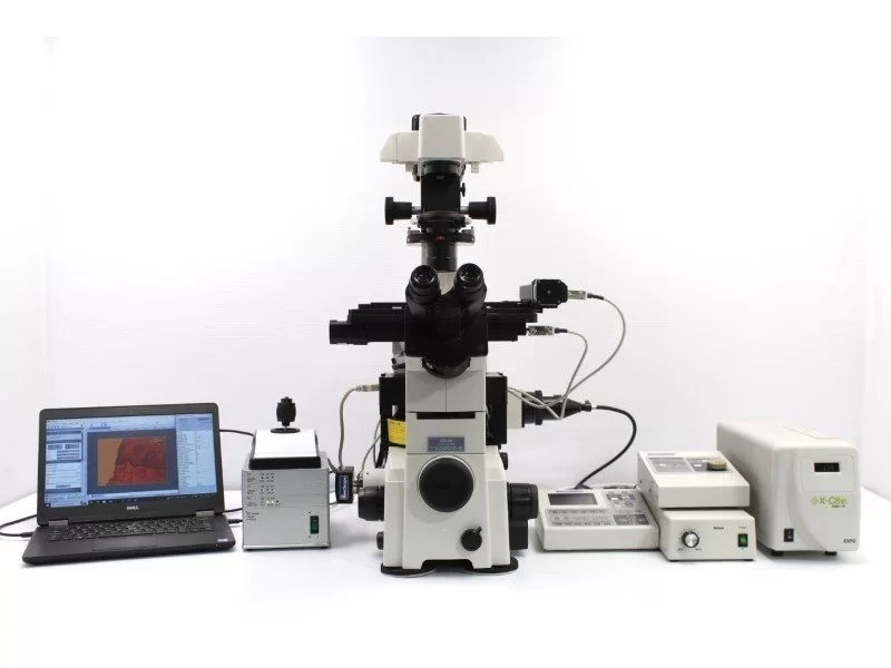 Nikon Eclipse TE2000-E Inverted Fluorescence Motorized PFS Perfect Focus Microscope with PH