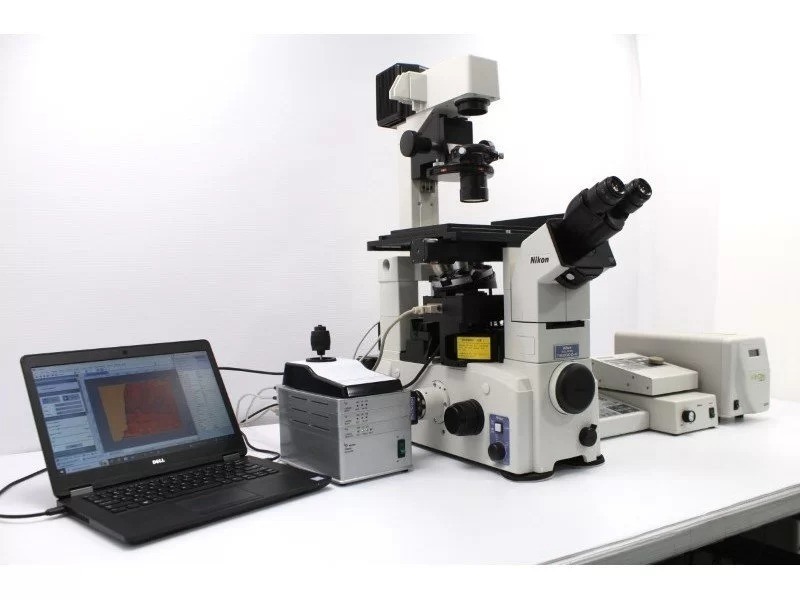 Nikon Eclipse TE2000-E Inverted Fluorescence Motorized PFS Perfect Focus Microscope with PH